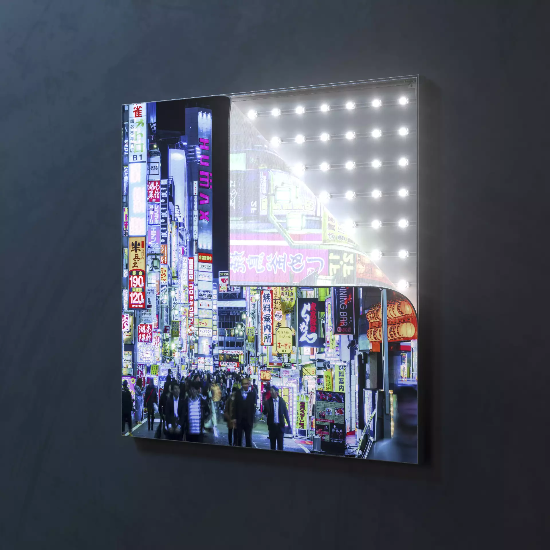 Qubepix beleuchtetes Wandbild